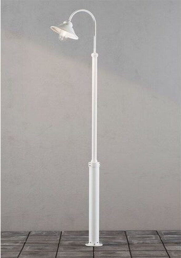 Vega lyktestolpe E27 Hvit inkl. stolpe. 560-250