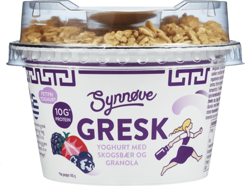 Yoghurt Gresk Skogsbær m/Granola 165g