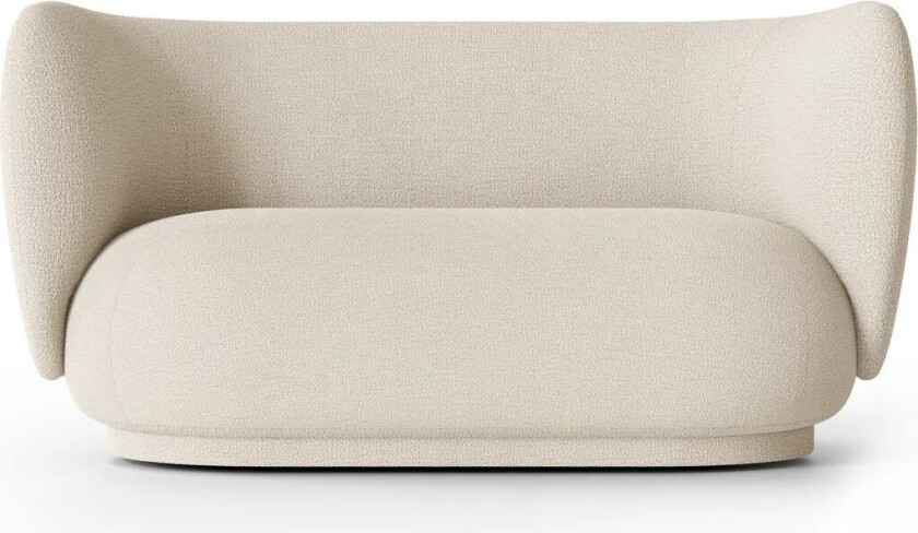 Rico sofa bouclé 2-seter Wool bouclé offwhite