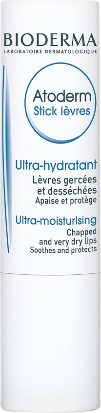 Bioderma Atoderm Stick Lèvres Leppepomade, 4 g