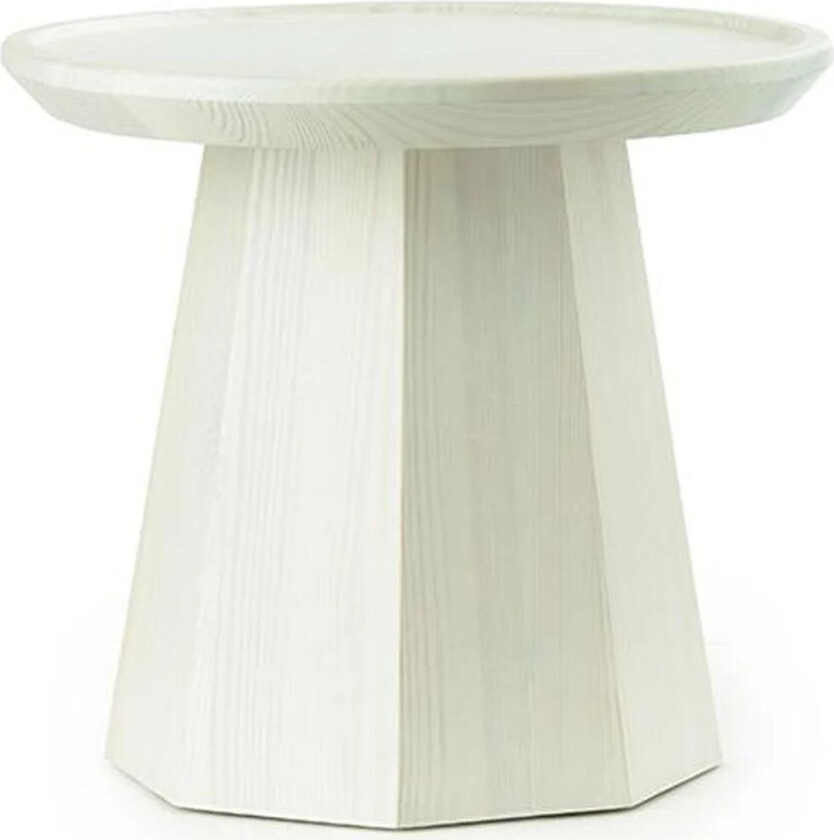 Pine table small sidebord Ø 45 cm H: 40,6 cm Light Green