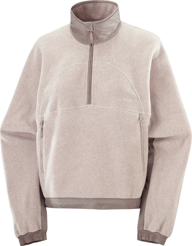 Women's Chroma Fleece Crop Half Zip Etherea / Iron