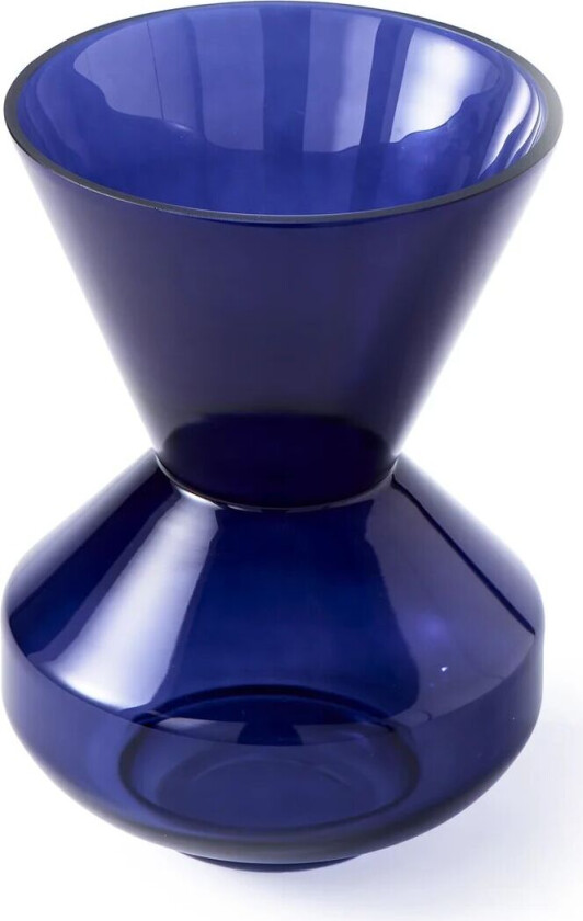 Thick neck vase 40 cm Mørkeblå