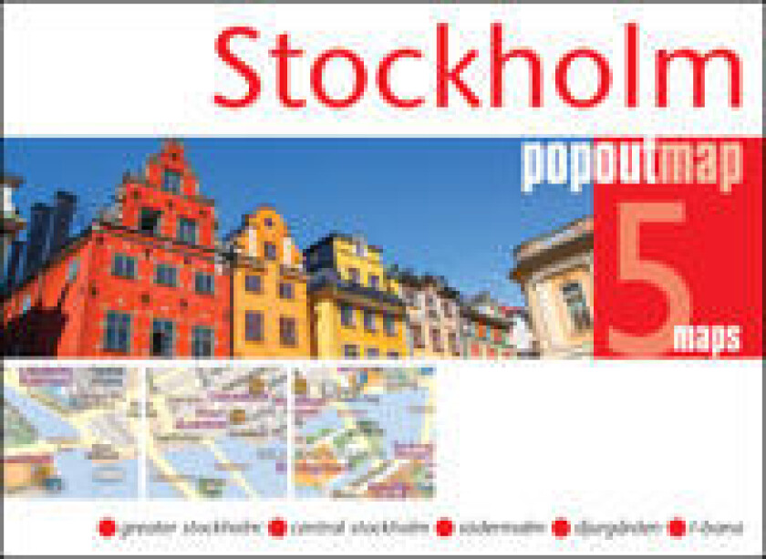 Stockholm PopOut Map - pocket-size, pop up map of Stockholm city centre