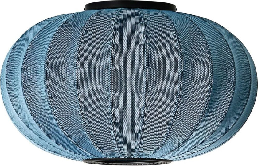 Made By Hand Knit-Wit 57 Oval vegg- og taklampe Blue stone