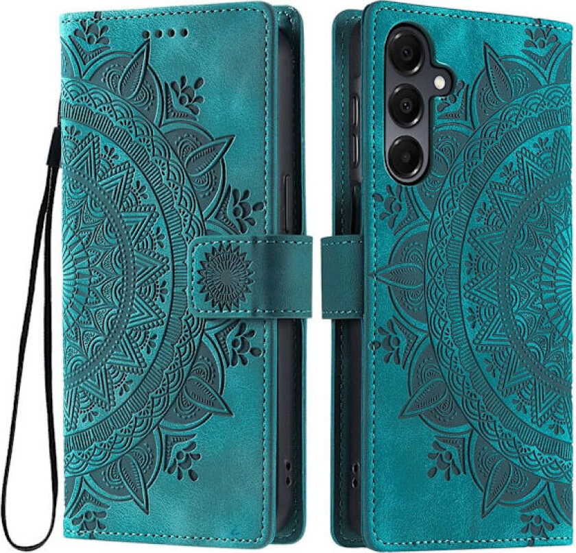 For Samsung Galaxy A26 Lommebok Deksel Shell Mandala Blomstermønster