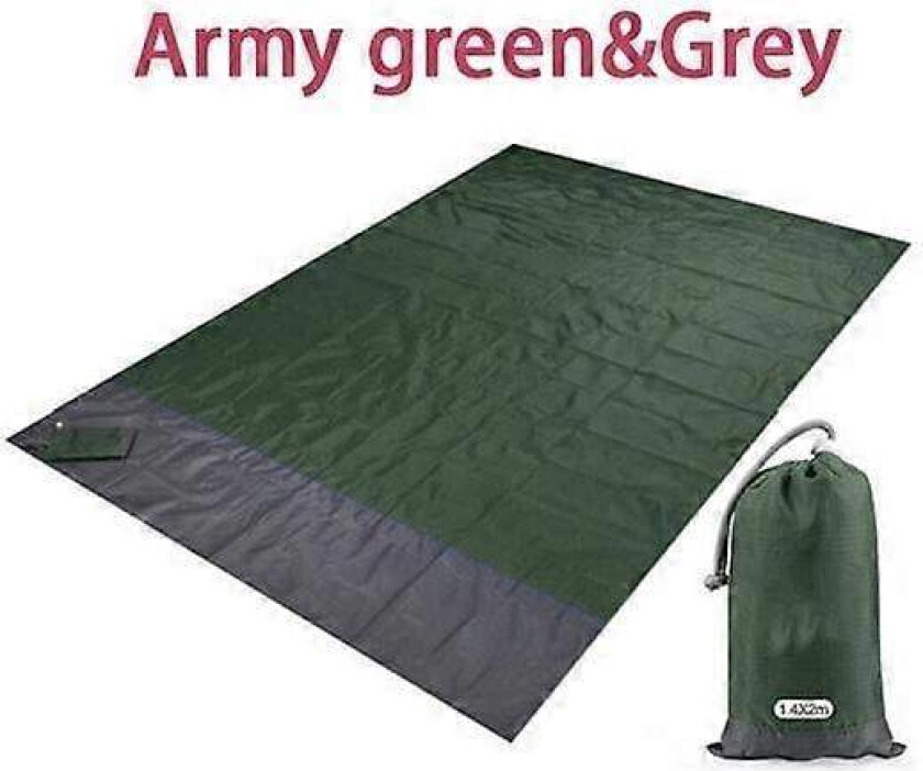 Vanntett Lomme Strandteppe Sammenleggbar Campingmatte Madrass Bærbar Lettvektsmatte Utendørs Piknikmatte Sandstrandmatte 140x200cm/200x210cm