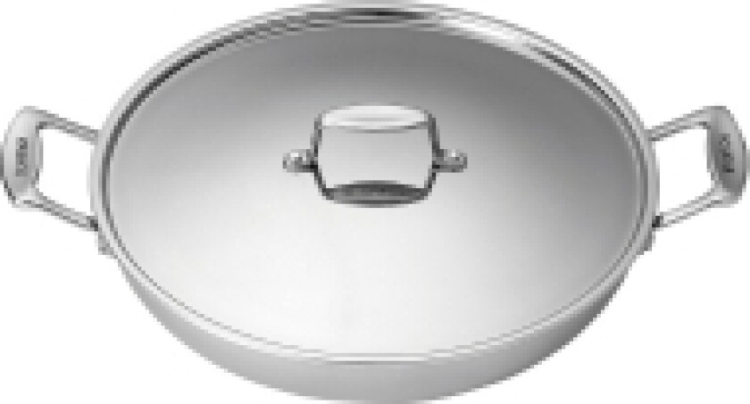Fusion 5 Chefpanne med Lokk - Induksjon - 32 cm - Rustfritt Stål