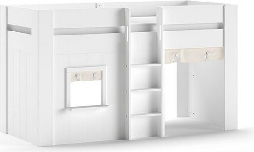 Halvhøy seng med tekstilsett Reno