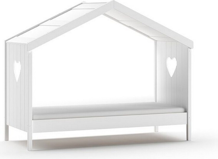 Seng med Fallsikring Amori Hvit