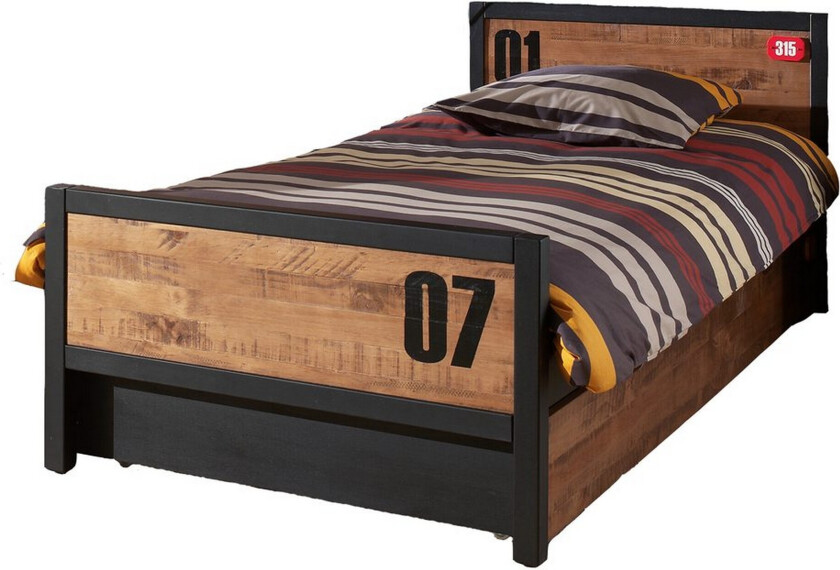 Seng med lamellbunn skuff Alex