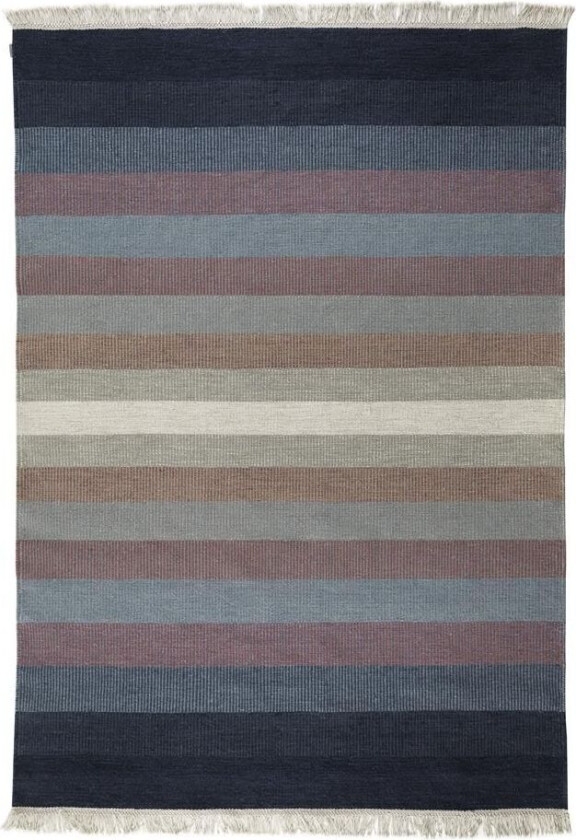 Tofta wave gulvteppe 80x250 cm blå