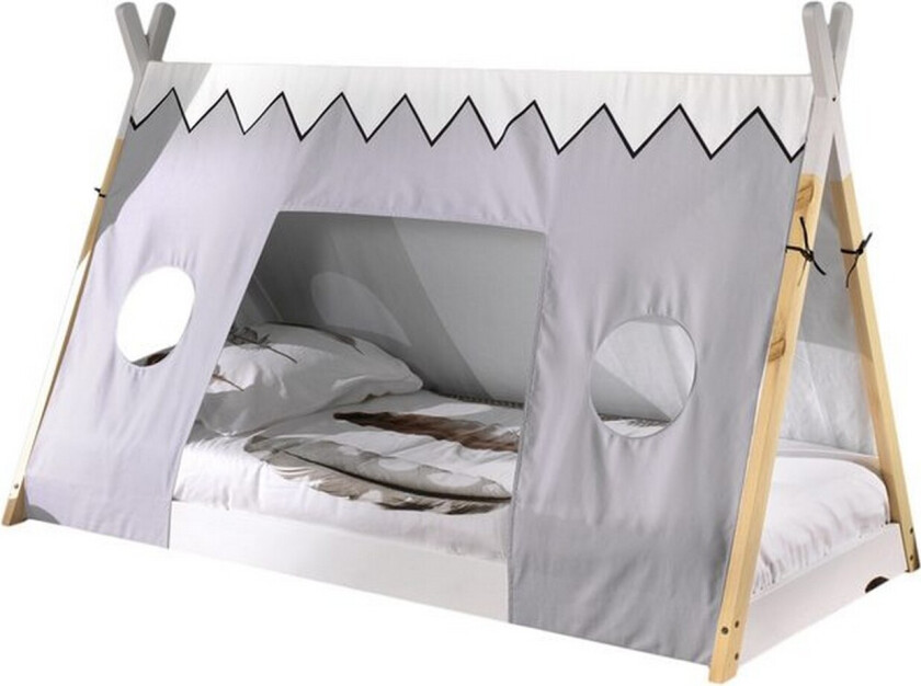 Seng med tekstiler Tipi 90x200 cm Uten ben - Uten ben