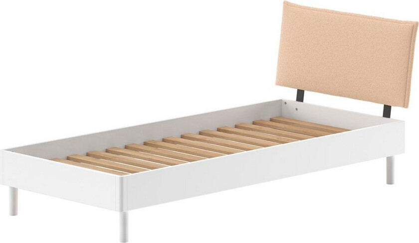 Seng boucle sengegavl Forrest Hvit - Hvit