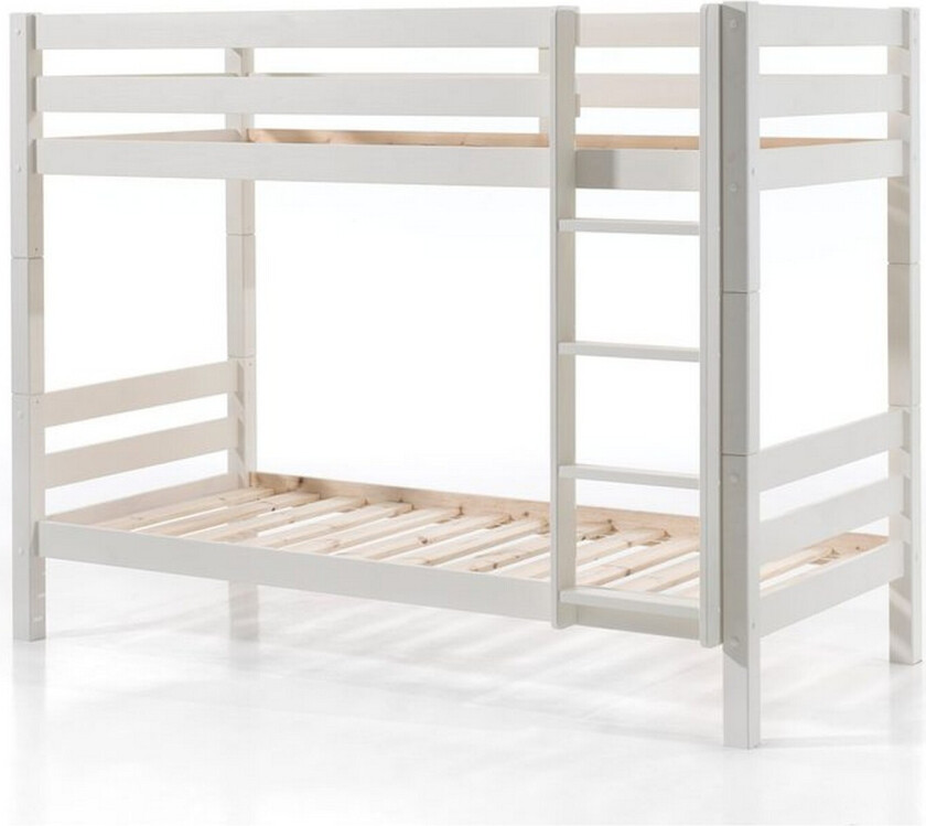 Køyeseng Pino Sett med 2 Skuffer Hvit, 160 cm - Hvit, 160 cm