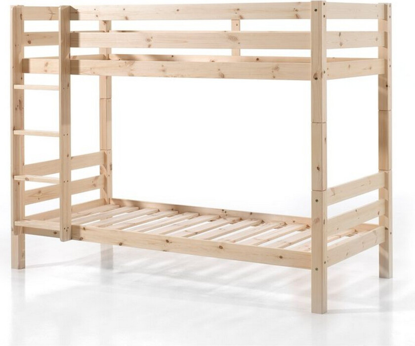 Køyeseng Pino Sett med 2 Skuffer Naturlig, 160 cm - Naturlig, 160 cm