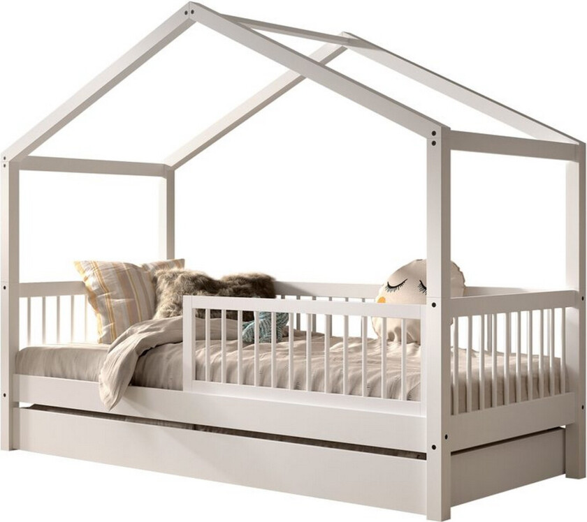 Husseng med skuffe sikkerhetskant Forrest Hvit - Hvit