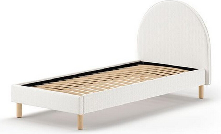 Seng Måne Hvit, 90 x 200 cm - Hvit, 90 x 200 cm