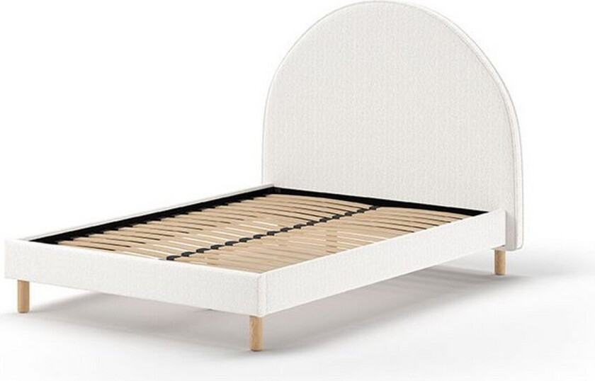 Seng Måne Hvit, 140 x 200 cm - Hvit, 140 x 200 cm