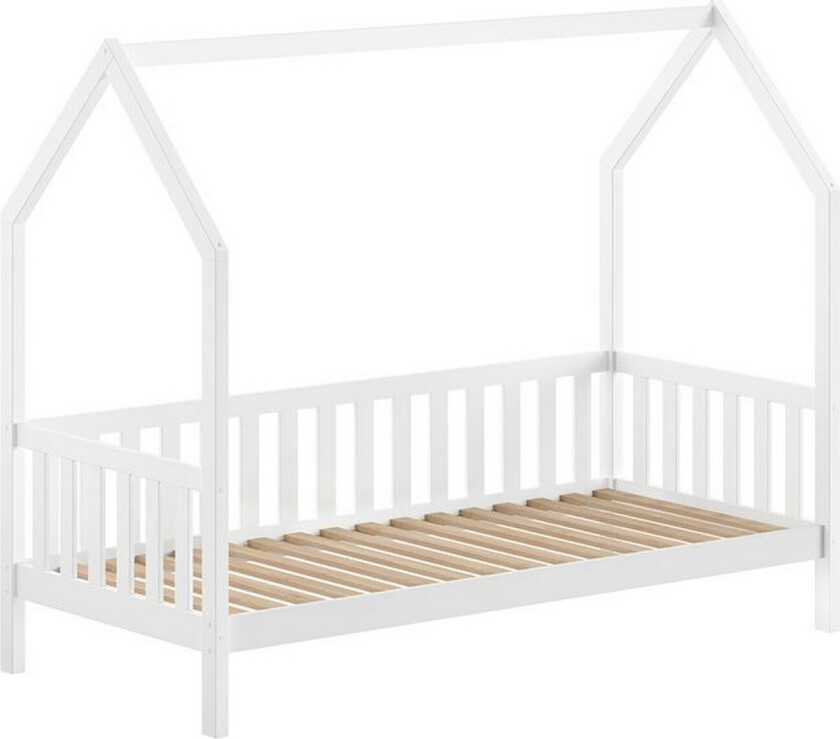 Husseng Cabane 90x200 cm Hvit - Hvit