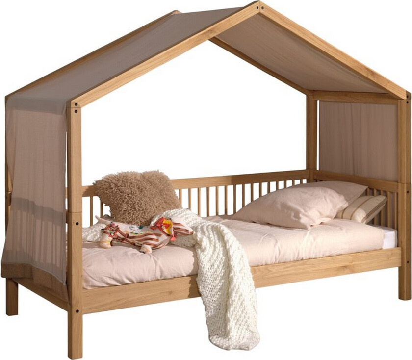 Seng med tekstilsett Forrest Eik - Eik