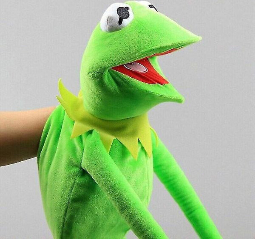 60cm Kermit Frosk Hånddukke Full Kropp Plysjleketøy