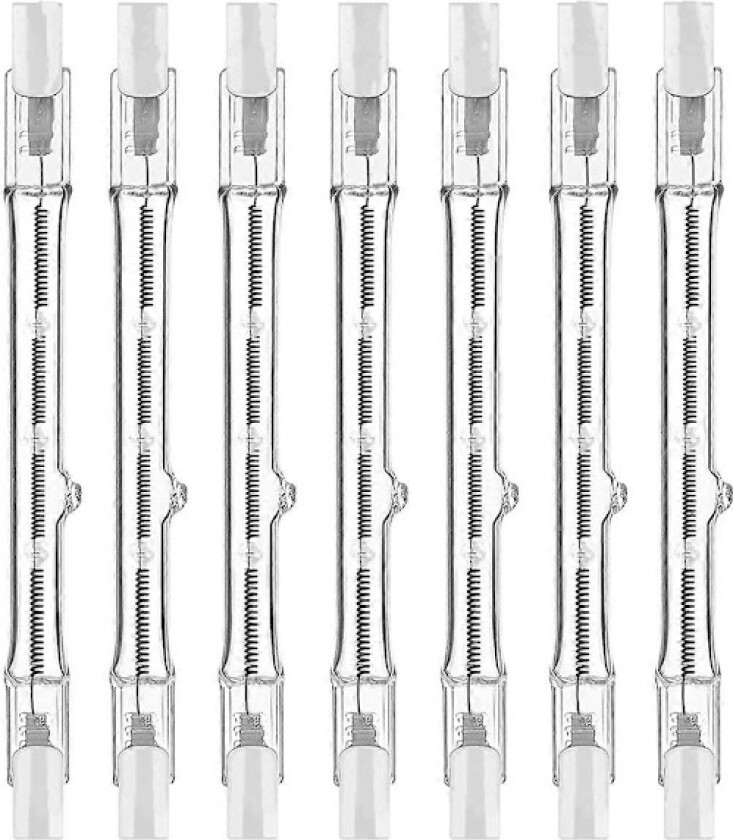 Bilde av R7s Halogenpærer, 7-pakning R7s Glødepære 118mm Dimbar 230V Halogenpærer, Lineær Wolframpære 150W-Perfekt