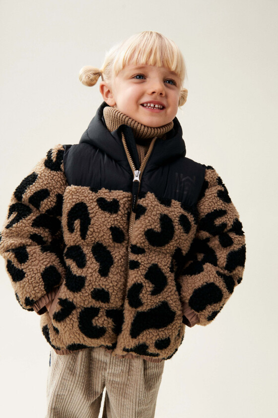 Niko Pilejakke, Mega Leo/Oat Mix, 128 - Fleecejakker & Fleecegensere - Polyester