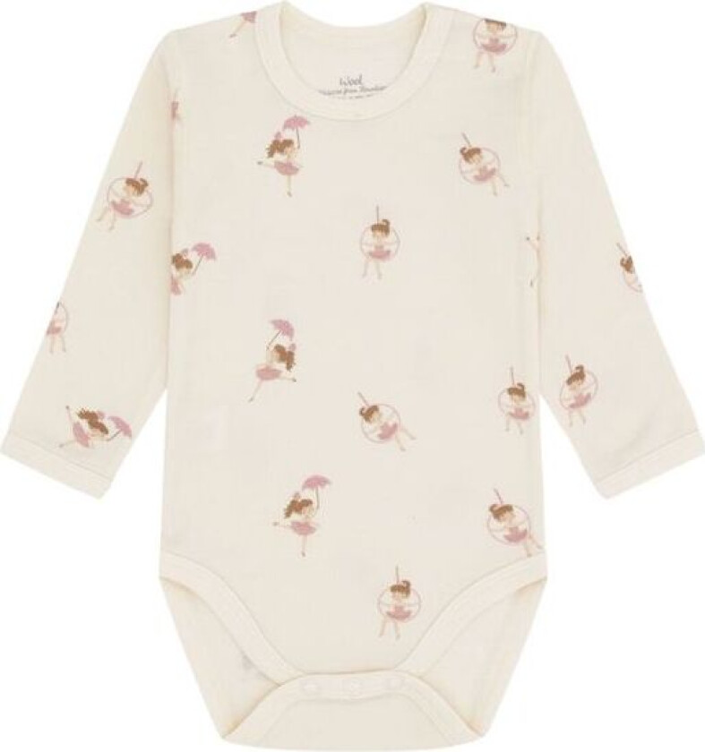 Bilde av Hust And Claire - Body Ull/ Bambus Baloo Line Dancer Off White