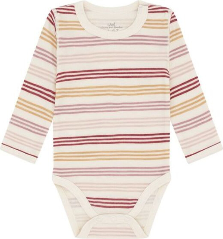 Hust And Claire - Body Ull/ Bambus Baloo 3 Stripe Off White