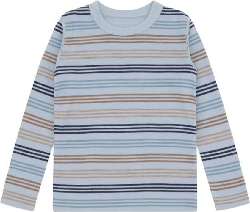 Hust And Claire - Trøye Ull/ Bambus Abba 3 Stripe Baby Blue