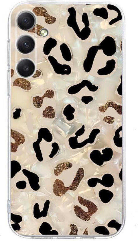 Samsung Galaxy S25 FE Fleksibelt Plast Deksel med Motiv - Leopard
