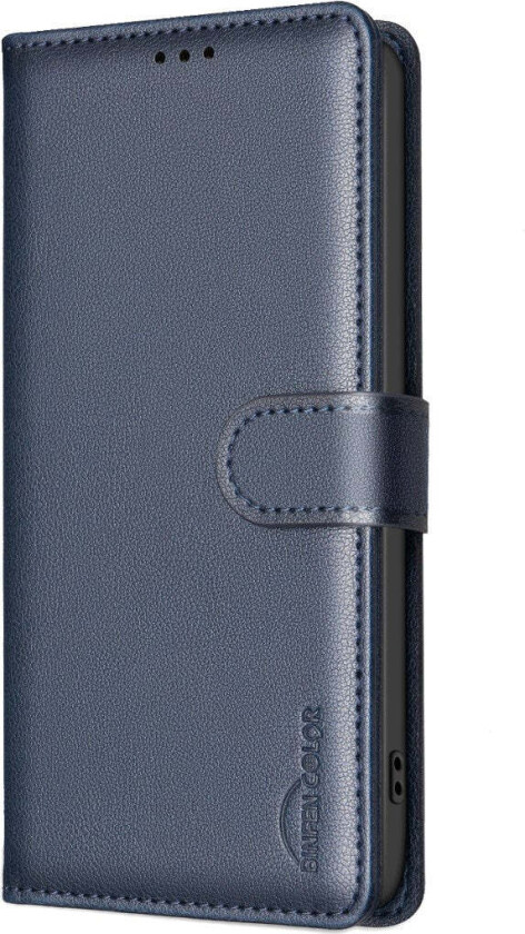 Samsung Galaxy S26+ (Plus) BINFEN Kunstskinn Flip Deksel med RFID Blokkering - Blå