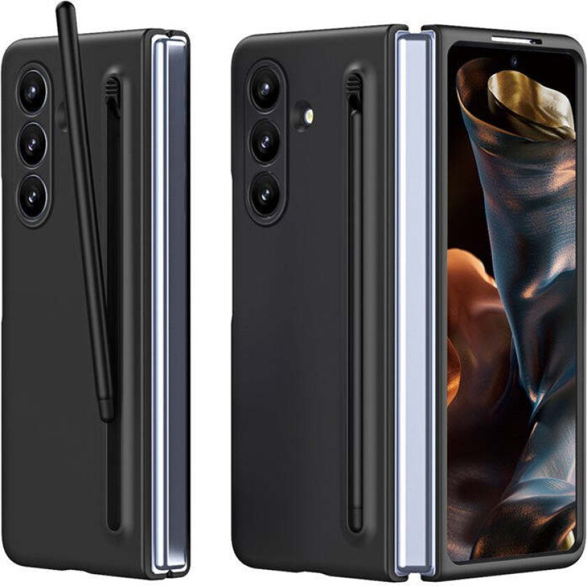 Samsung Galaxy Z Fold7 Hard Plast Deksel m. Stylus - Svart