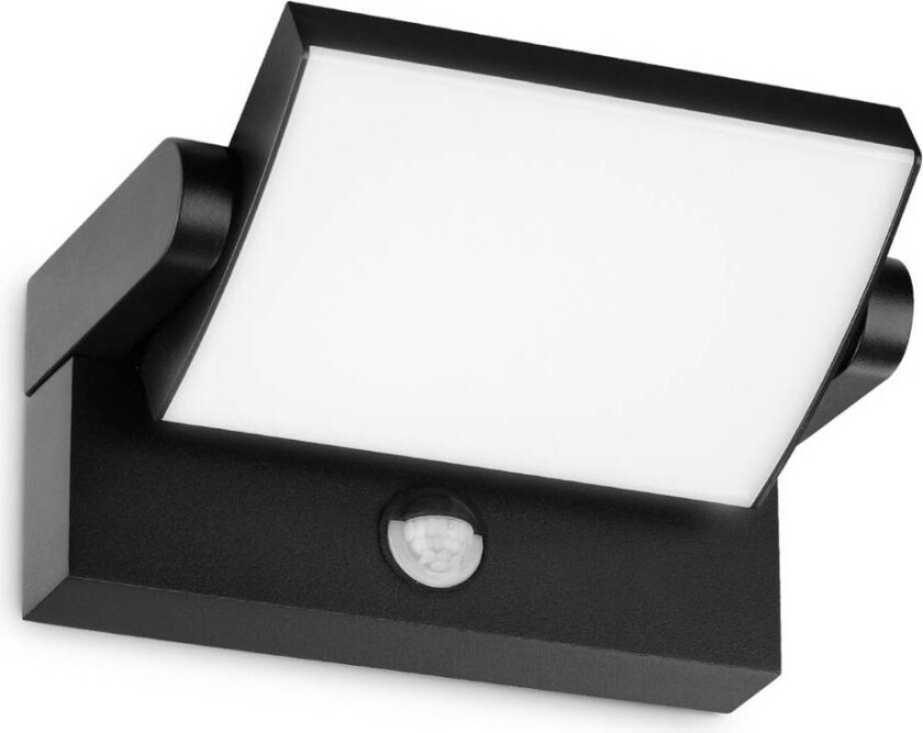 Ideal Lux utendørs LED-vegglampe Swipe Sensor, svart, IP54
