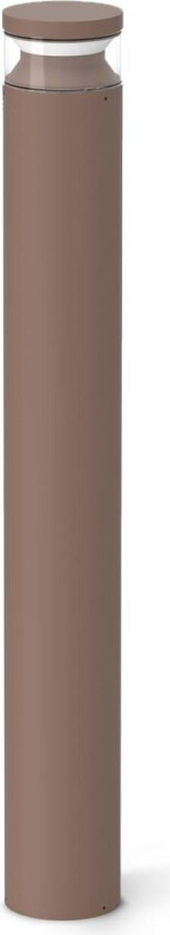 Ideal Lux LED-gatelampe Boeing, høyde 100 cm, kaffebrun