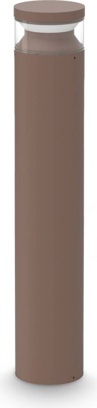 Ideal Lux LED-gatelampe Boeing, høyde 70 cm, kaffebrun