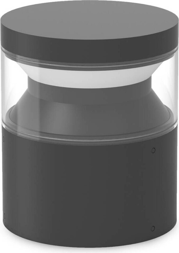 Ideal Lux LED-sokkellampe Boeing, svart, høyde 15 cm