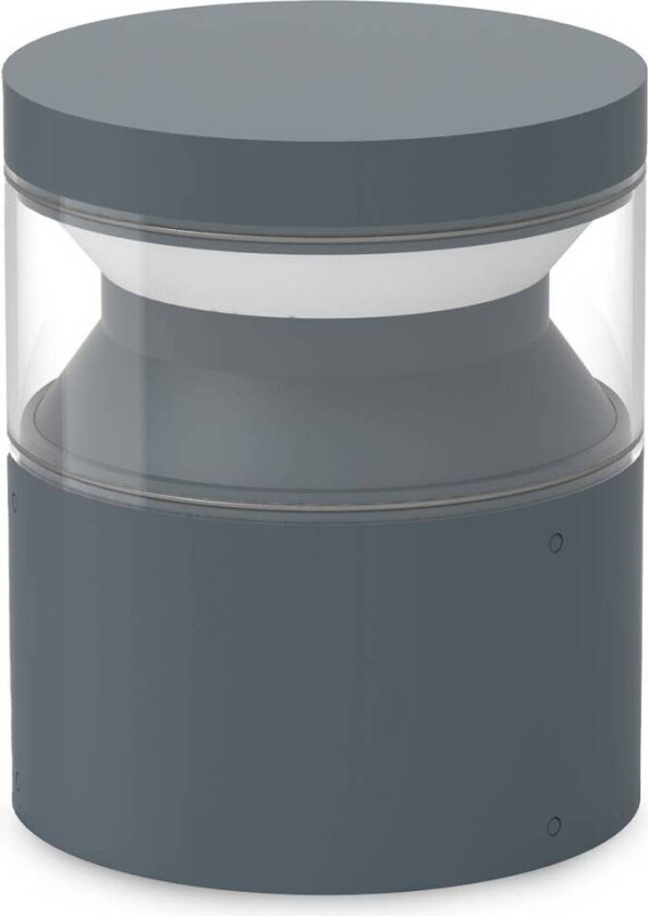 Ideal Lux LED-sokkellampe Boeing, antrasitt, høyde 15 cm