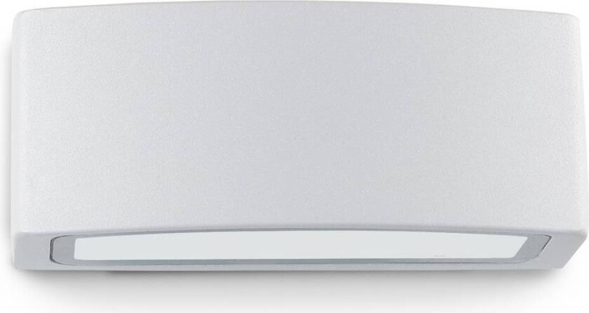 Ideal Lux utendørs vegglampe Andromeda, grå, bredde 22 cm, aluminium