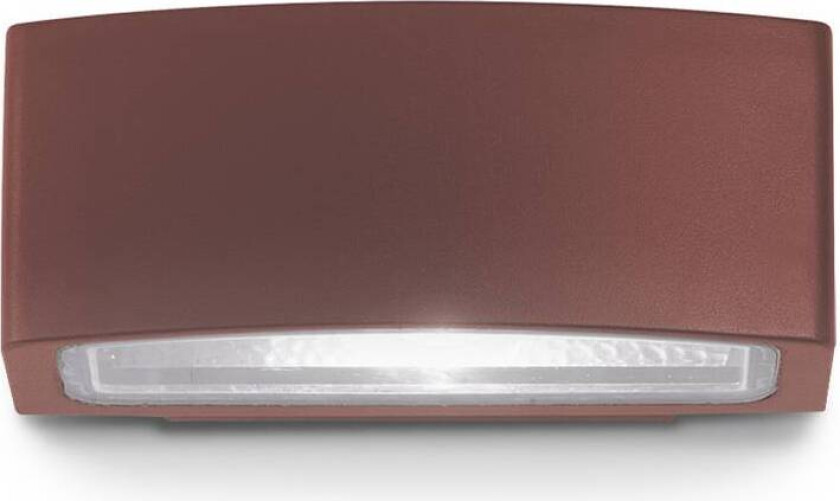 Ideal Lux utendørs vegglampe Andromeda kaffe, bredde 22 cm, aluminium