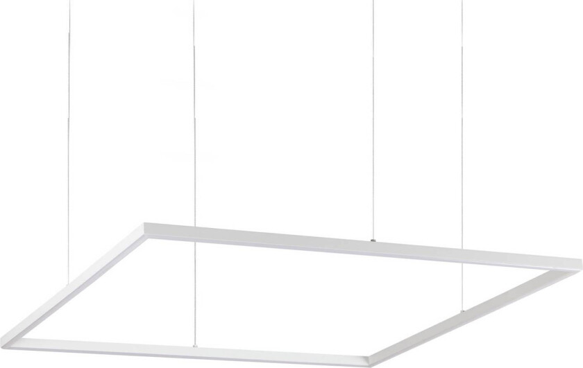 Ideal Lux LED-hengelampe Oracle Slim 90 x 90 cm hvit 3.000 K