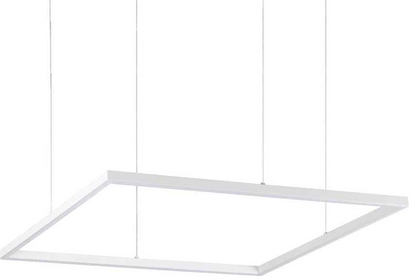 Ideal Lux LED-hengelampe Oracle Slim 70 x 70 cm hvit 3.000 K