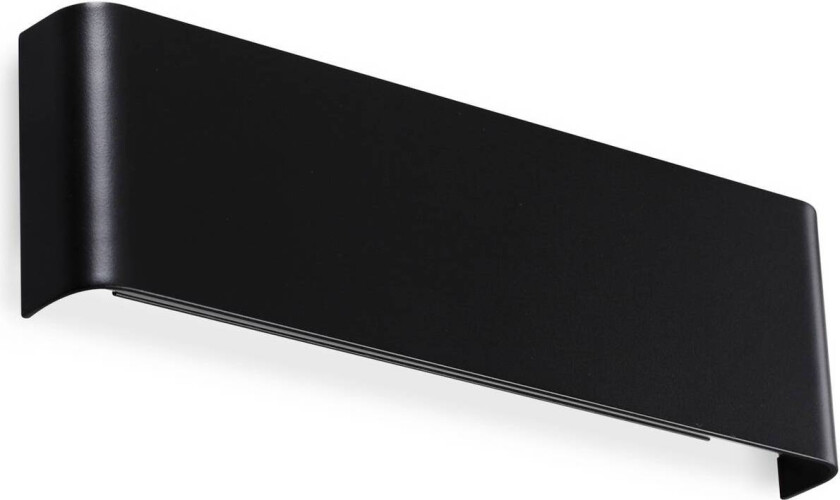 Ideal Lux LED-vegglampe Delta, svart, B 30 cm, opp/ned