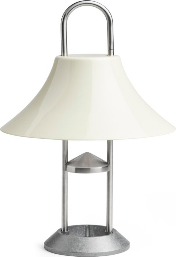Mousqueton portabel bordlampe Oyster white