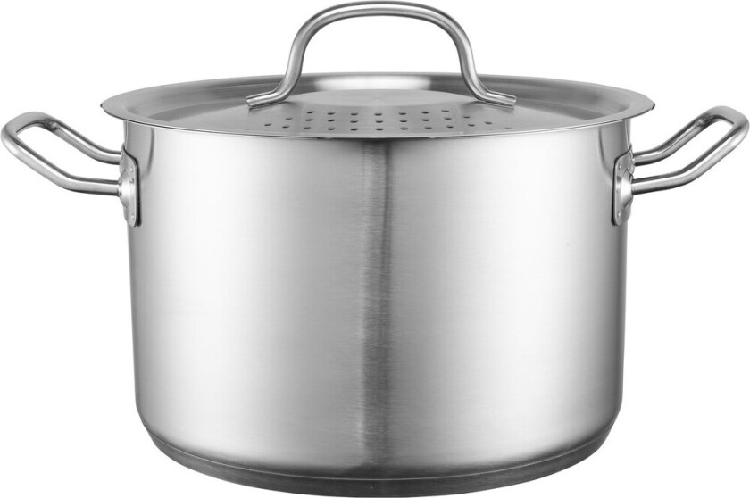 Steely gryte med lokk innebygd sil 5 liter