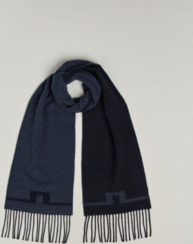 J.Lindeberg Champ Wool Doublefaced Scarf Navy