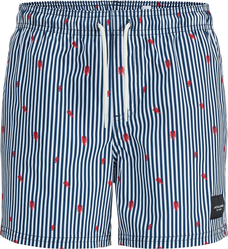 Jpstmaui Jjswim Mini Stripe Akm Jnr Badeshorts Navy Jack & J S