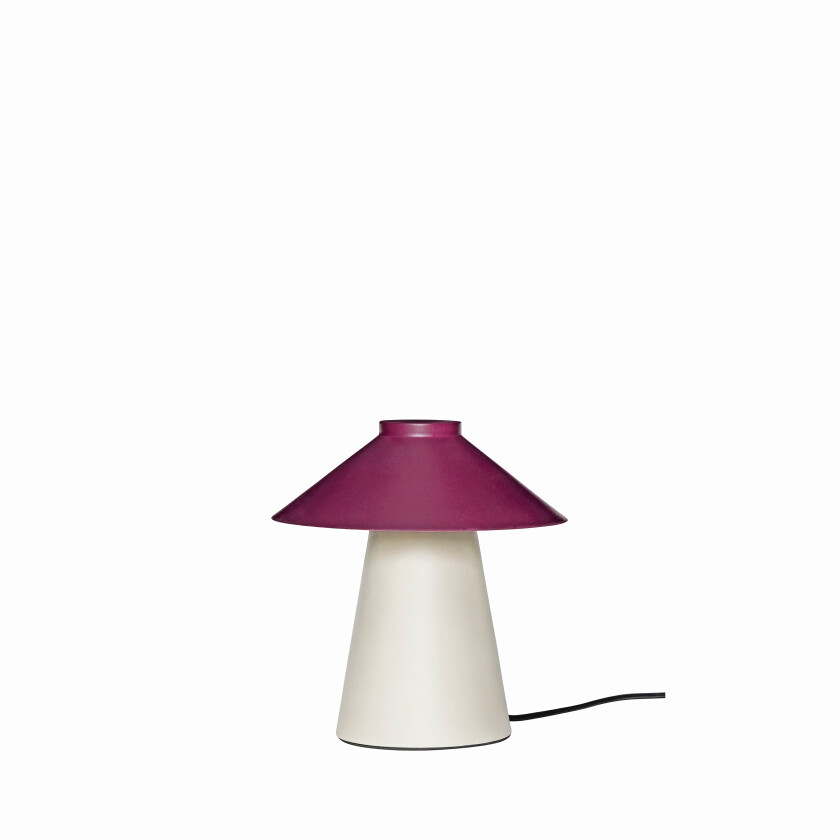 - Chipper Table Lamp Sand/Burgundy