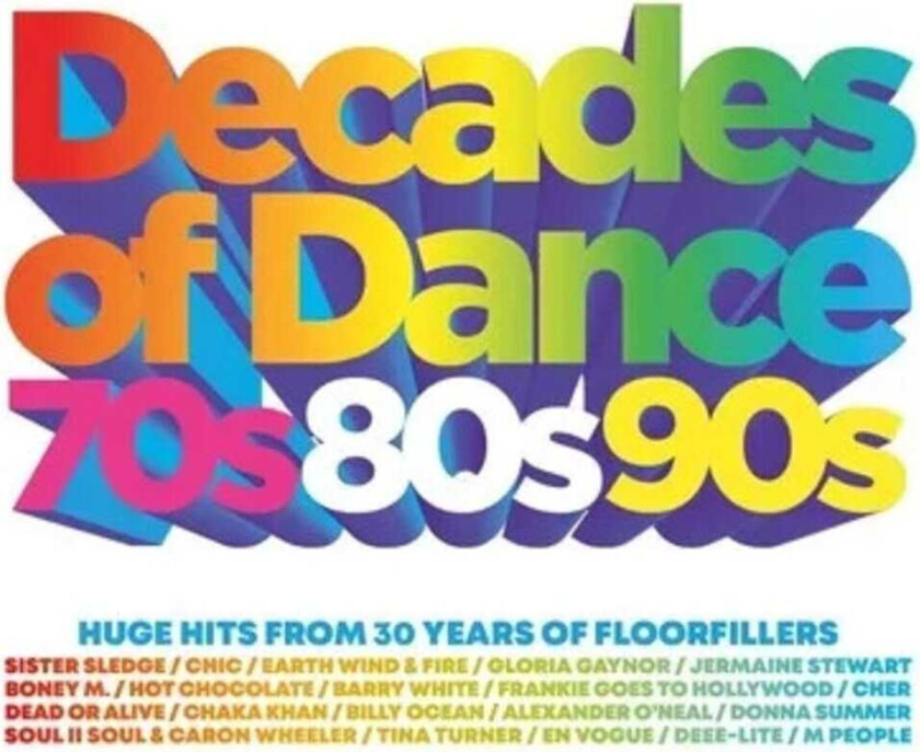 Diverse Artister Decades Of Dance: 70s 80s 90s CD